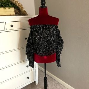 Bebe Cold Shoulder Blouse